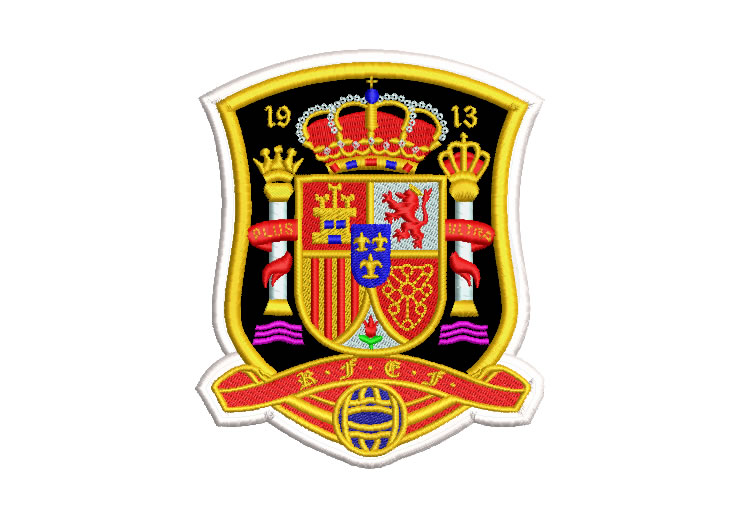 Escudo Selección de Fútbol de España Diseños de Bordado