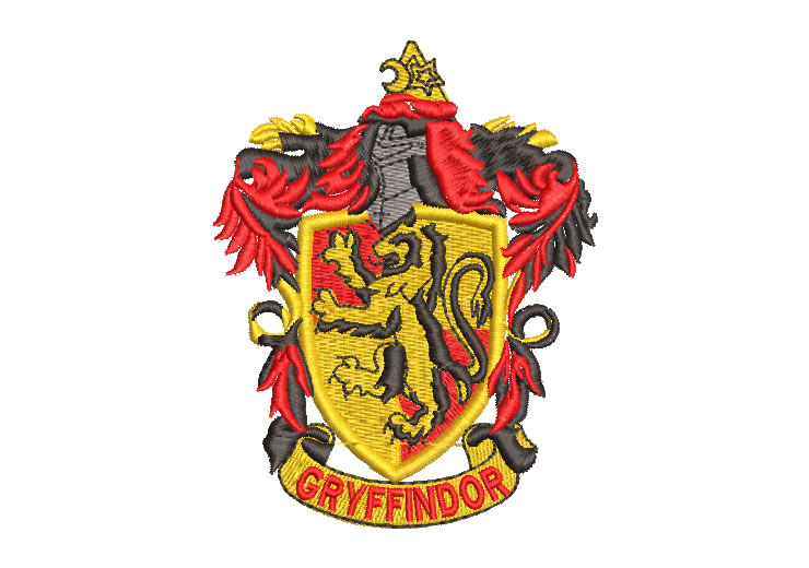 Escudo de Harry Potter Gryffindor Crest Diseños de Bordado