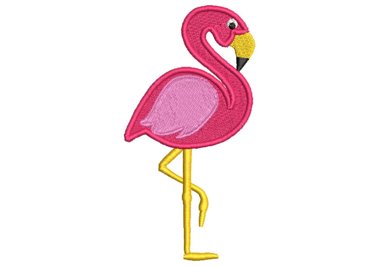 Flamingo Pájaro Diseños de Bordado
