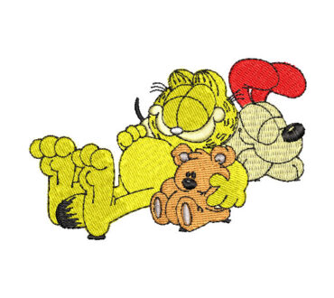 Garfield Odie y Pooky Diseños de Bordado