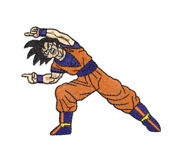 Goku Dragon Ball Z Diseños de Bordado