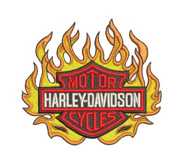 Harley Davidson Motor Diseños de Bordados