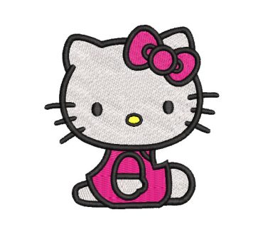 Hello Kitty Sentado Diseños de Bordado