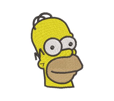 Homero Simpson Rostro Diseños de Bordado