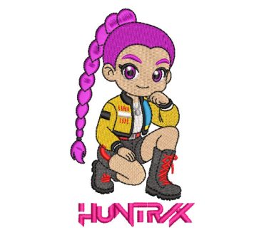 Huntrix Mira Personaje Diseños de Bordado