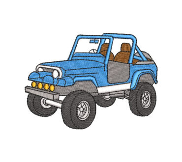Jeep Auto Diseños de Bordado
