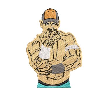 John Cena Luchador WWE Diseños de Bordado