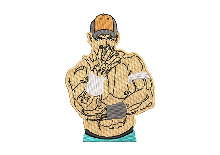 John Cena Luchador WWE Diseños de Bordado