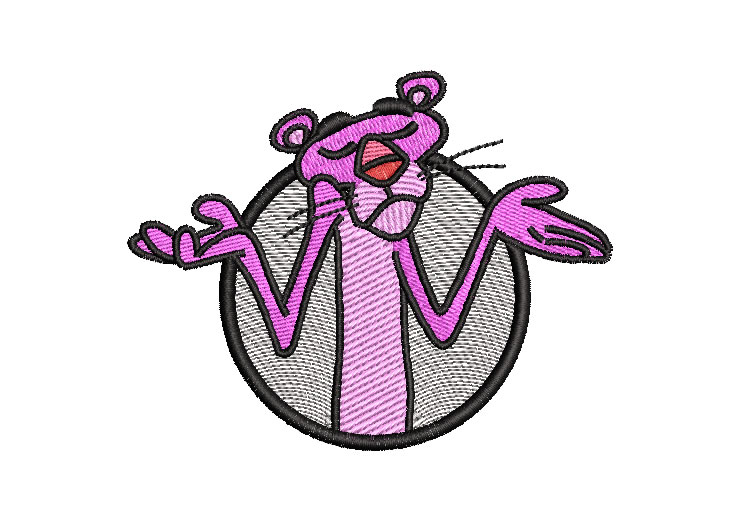 La pantera rosa Diseños de Bordado