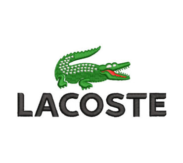 Lacoste Logo con Letra Diseños de Bordado