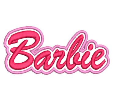 Letra Barbie Diseños de Bordado