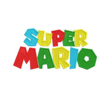 Letra Colores Super Mario Bros Diseños de Bordado