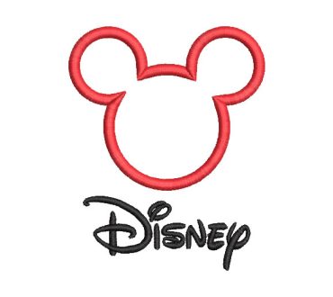 Letra Disney Mickey Mouse Diseños de Bordado