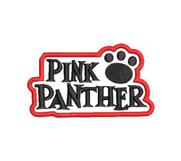 Letra Pink Panther Diseños de Bordado