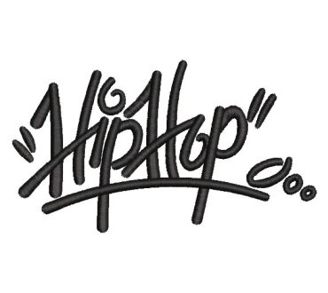 Letra de Hip Hop Diseños de Bordado