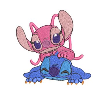 Lilo y Stitch Juntos Diseños de Bordado