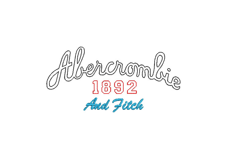 Logo Abercrombie Fitch Diseños de Bordado