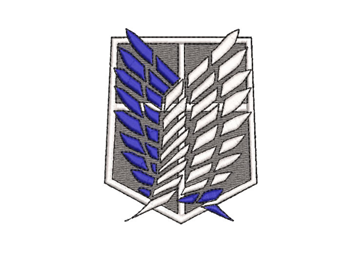 Logo Ataque de los Titanes Diseños de Bordado