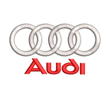 Logo Audi Diseño de Bordado