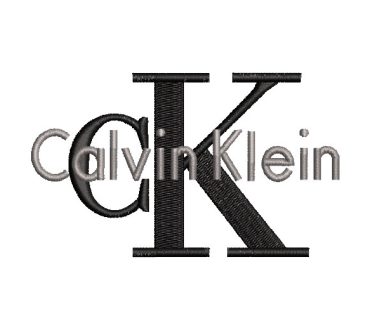 Logo Calvin Klein con Letra Diseños de Bordado