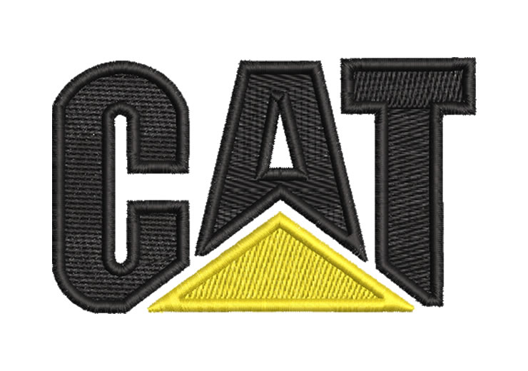 Logo Caterpillar Cat Diseños de Bordado