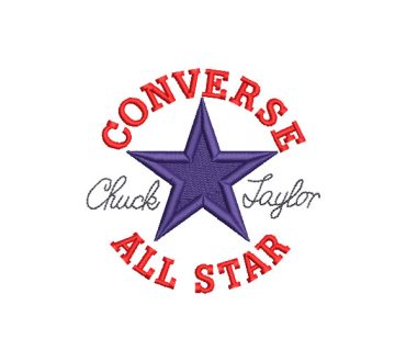 Logo Converse All Star Diseños de Bordado