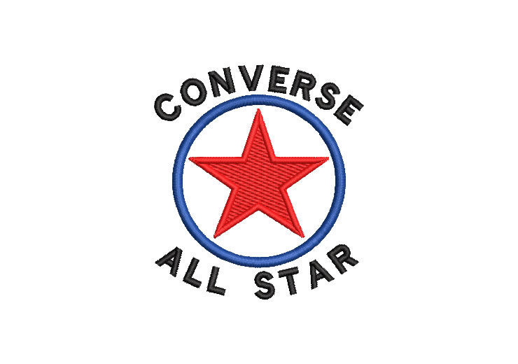 Logo Converse All Star Diseños de Bordado
