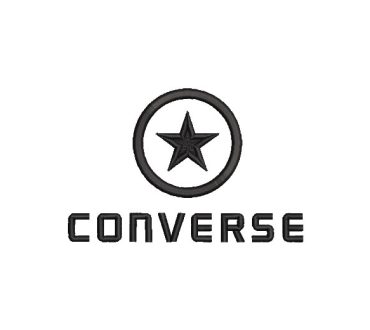 Logo Converse con Estrella Diseños de Bordado