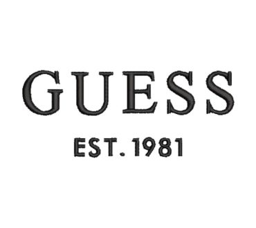 Logo Guess est 1981 Diseños de Bordado