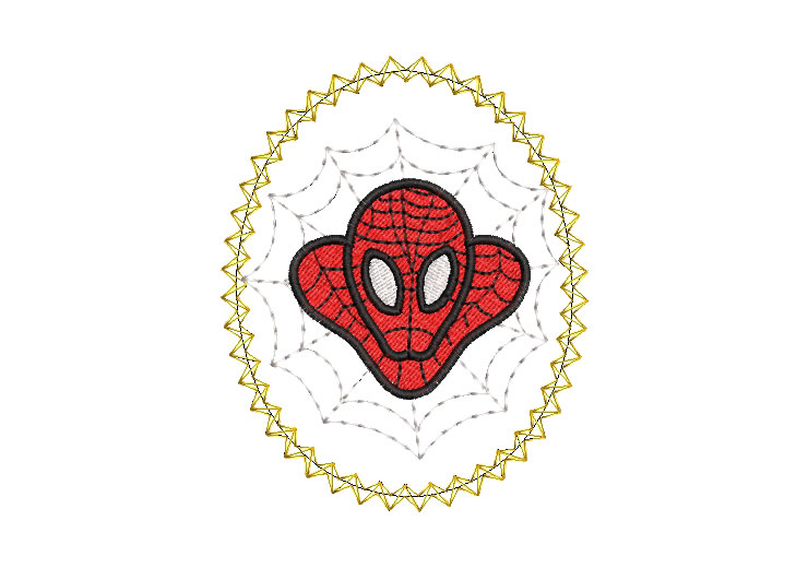 Logo Hombre Arana SpiderMan Diseños de Bordado