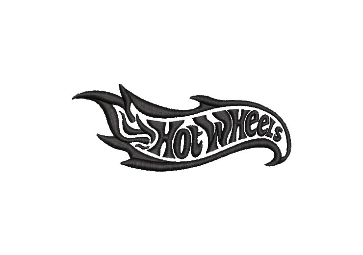 Logo Hot Wheels Diseños de Bordado