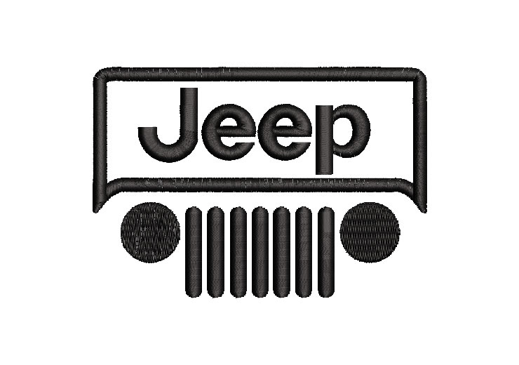 Logo Jeep Diseño de Bordado