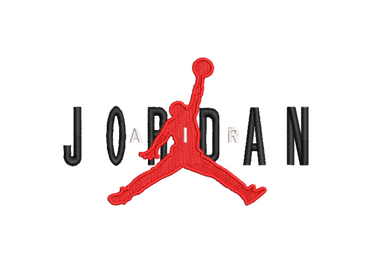 Logo Jordan letra Diseños de Bordado