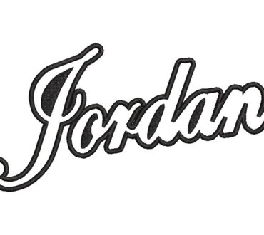 Logo Letra Jordan con Aplique Diseños de Bordado