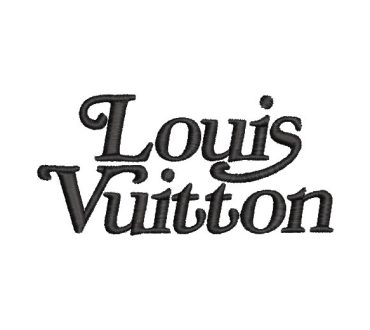 Logo Louis Vuitton con letra Diseños de Bordado