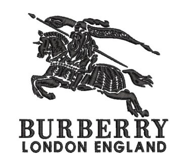 Logo Marca Burberry London Diseños de Bordado