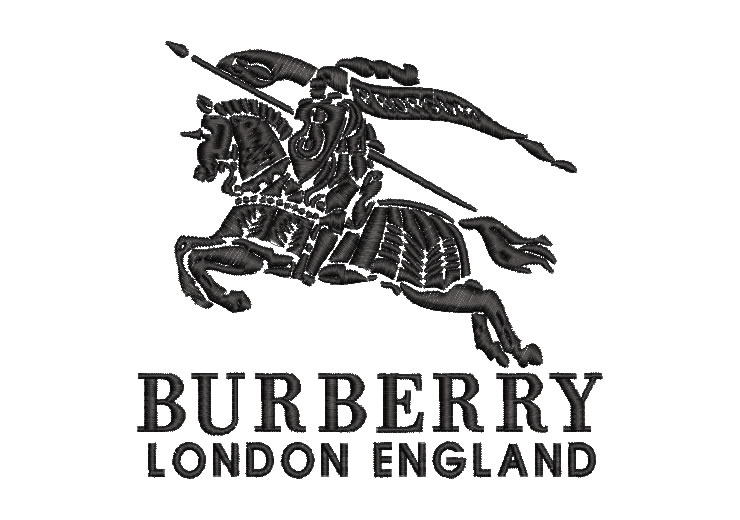 Logo Marca Burberry London Diseños de Bordado