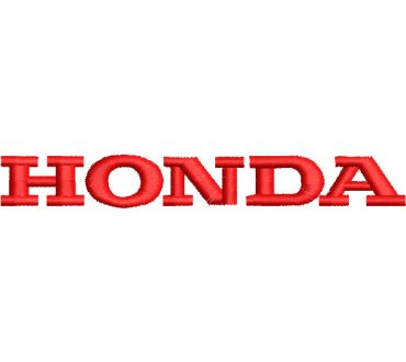 Logo Marca Letra Honda Diseños de Bordado