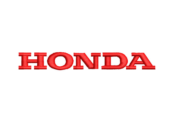 Logo Marca Letra Honda Diseños de Bordado
