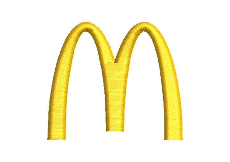 Logo McDonalds Diseños de Bordado