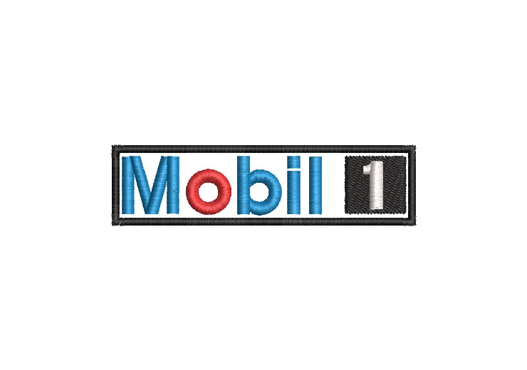 Logo Mobil 1 Diseños de Bordado