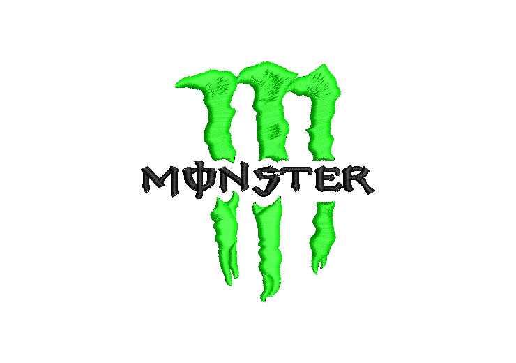 Logo Monster Energy Diseños de Bordado