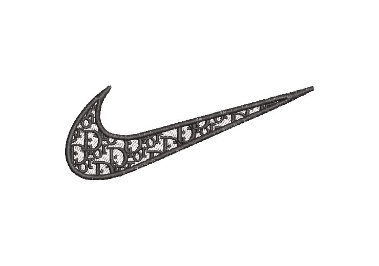 Logo Nike Dior Diseños de Bordado