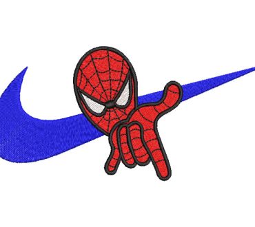 Logo Nike Hombre Araña Spiderman Diseños de Bordado