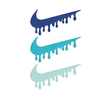 Logo Nike Lluvia Colores Diseños de Bordado