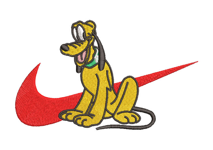 Logo Nike Pluto Diseños de Bordado