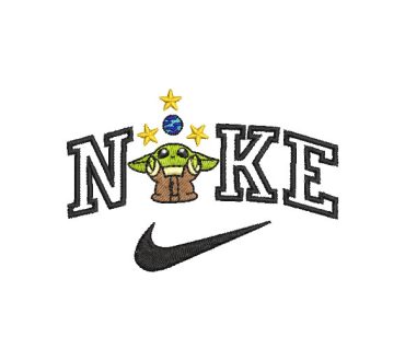 Logo Nike Yoda Diseños de Bordado