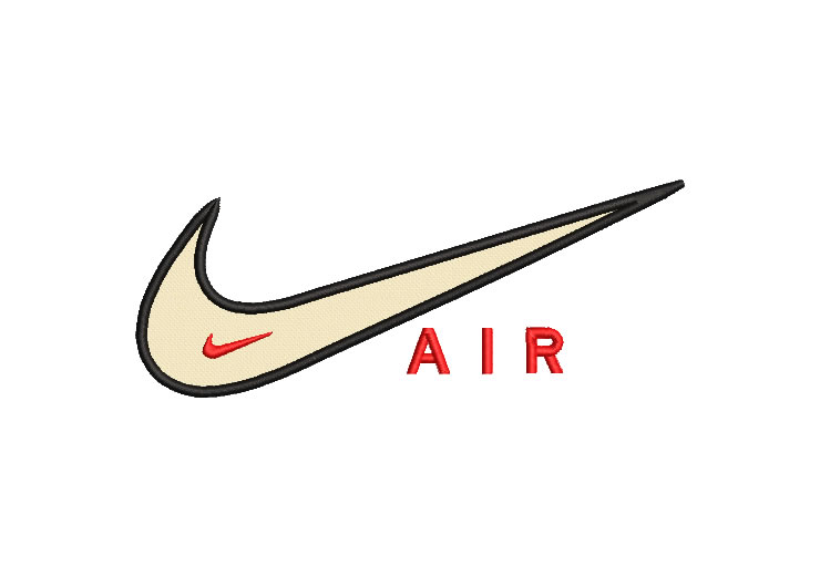 Logo Nike con Aplique Diseños de Bordado