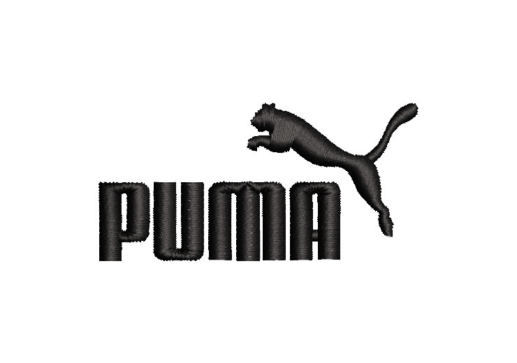 Logo Puma con Letra Diseños de Bordado
