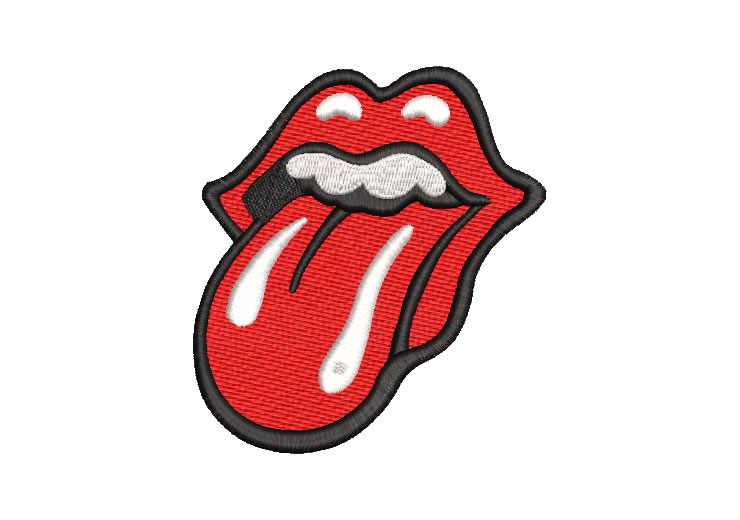 Logo Rolling Stones Diseños de Bordado